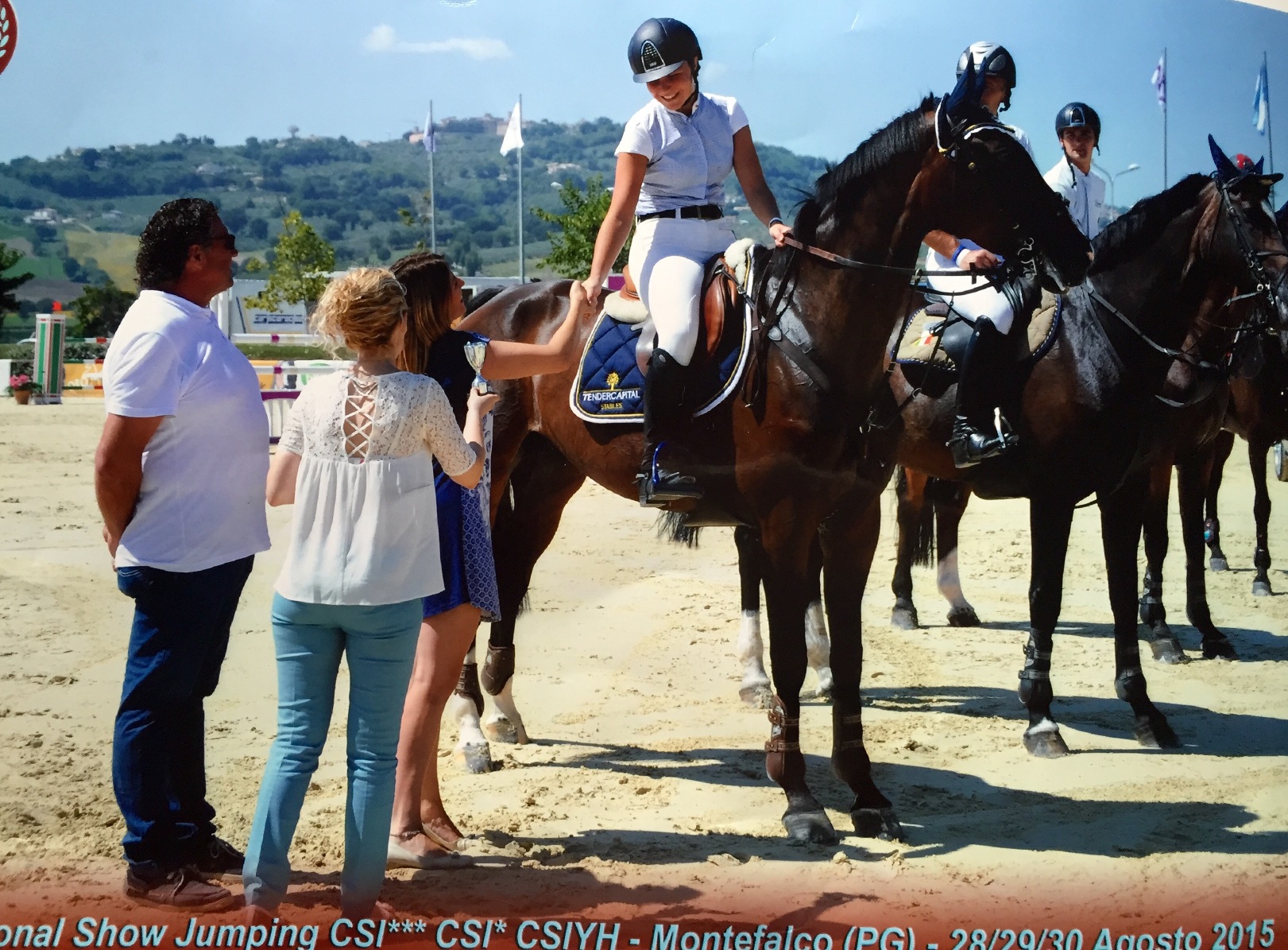 Bianca Gresele.Premiazione CSI Montefalco